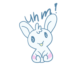One of us: A Little Cute Rabbit sticker #11128512