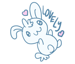 One of us: A Little Cute Rabbit sticker #11128513