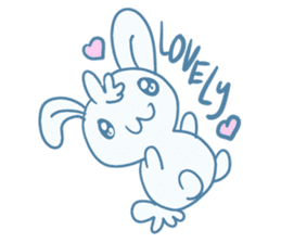 One of us: A Little Cute Rabbit sticker #11128513