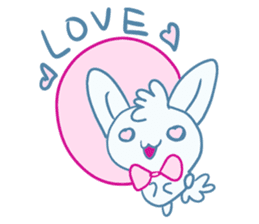 One of us: A Little Cute Rabbit sticker #11128515
