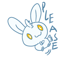 One of us: A Little Cute Rabbit sticker #11128520