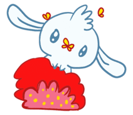 One of us: A Little Cute Rabbit sticker #11128531
