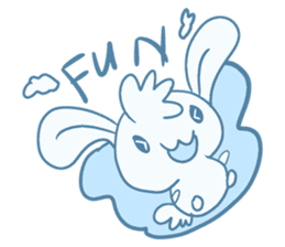 One of us: A Little Cute Rabbit sticker #11128533