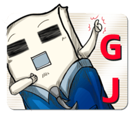 The daily life of Mr.Eraser sticker #11129175