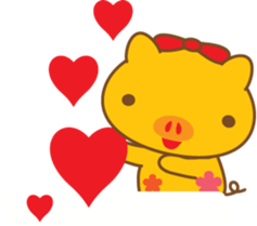 gold pig03 sticker #11130058