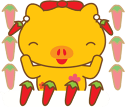 gold pig03 sticker #11130066