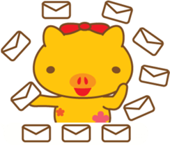 gold pig03 sticker #11130070