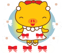 gold pig03 sticker #11130079