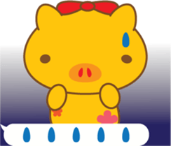 gold pig03 sticker #11130085