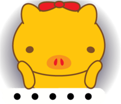 gold pig03 sticker #11130086