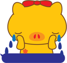 gold pig03 sticker #11130088