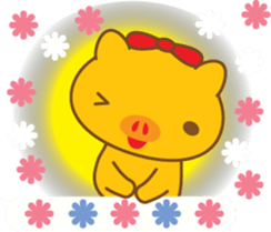 gold pig03 sticker #11130093