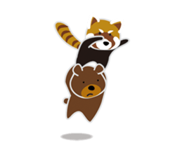 Floating animals sticker #11130743