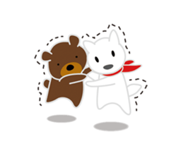 Floating animals sticker #11130746