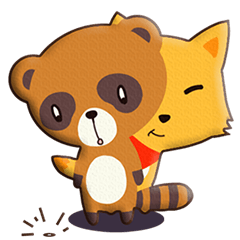 fox and raccoon dog!