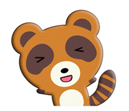 fox and raccoon dog! sticker #11130897