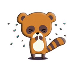 fox and raccoon dog! sticker #11130902