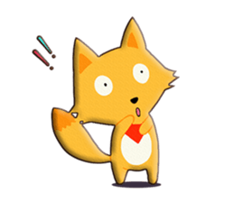 fox and raccoon dog! sticker #11130905