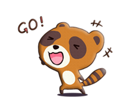 fox and raccoon dog! sticker #11130908