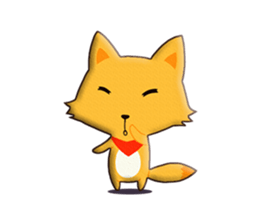 fox and raccoon dog! sticker #11130909