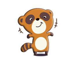 fox and raccoon dog! sticker #11130911