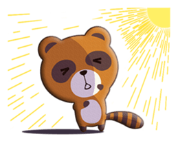 fox and raccoon dog! sticker #11130917