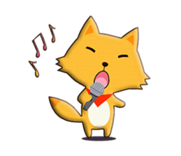 fox and raccoon dog! sticker #11130927