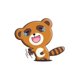 fox and raccoon dog! sticker #11130931