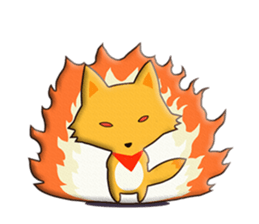 fox and raccoon dog! sticker #11130932