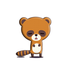 fox and raccoon dog! sticker #11130933