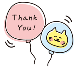 The cat which looks happy sticker #11131189