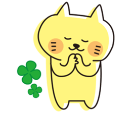 The cat which looks happy sticker #11131209