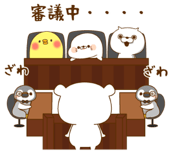 Vulgar bear VS Stinging tongue seal3.4 sticker #11132108