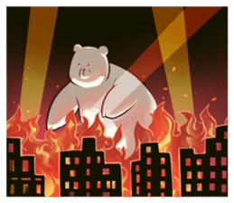 - Mr. WHITE BEAR - sticker #11132684