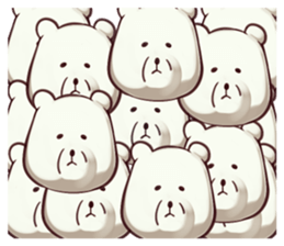 - Mr. WHITE BEAR - sticker #11132685