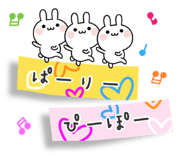 The message of little pretty rabbit sticker #11132872