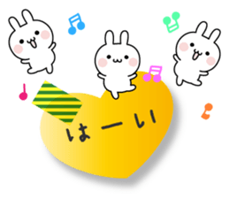 The message of little pretty rabbit sticker #11132876