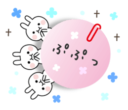 The message of little pretty rabbit sticker #11132880