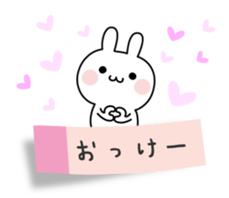 The message of little pretty rabbit sticker #11132896