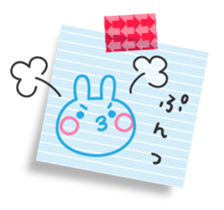 The message of little pretty rabbit sticker #11132898