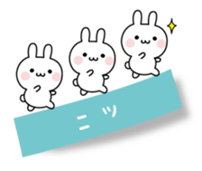 The message of little pretty rabbit sticker #11132905
