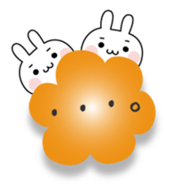 The message of little pretty rabbit sticker #11132910