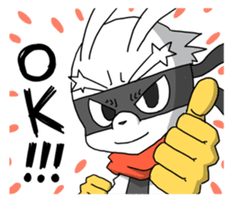 Hero rabbit! sticker #11133088