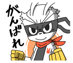 Hero rabbit! sticker #11133090