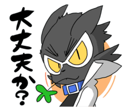 Hero rabbit! sticker #11133091