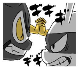 Hero rabbit! sticker #11133092