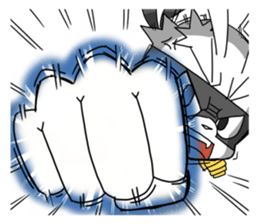 Hero rabbit! sticker #11133097