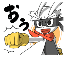 Hero rabbit! sticker #11133099