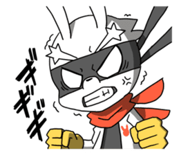 Hero rabbit! sticker #11133103