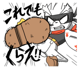 Hero rabbit! sticker #11133104